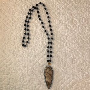 Gorgeous BPD jewel arrowhead necklace